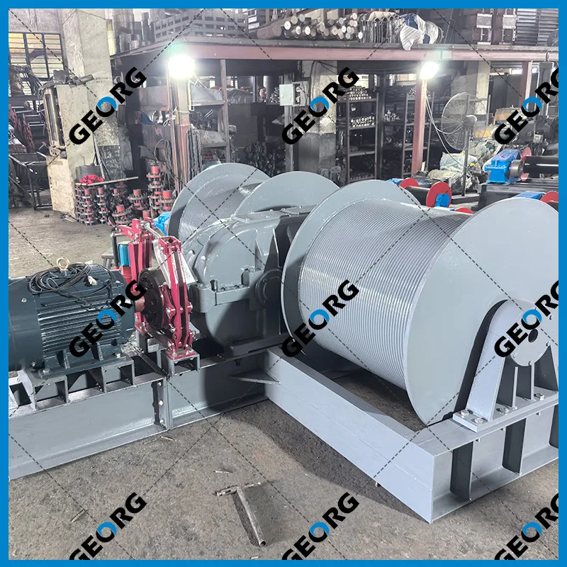 双吊点卷扬机，双卷筒卷扬机-垂直轴型A-卷扬机非标定制找GEORG-乔格机械设计制造（上海）有限公司