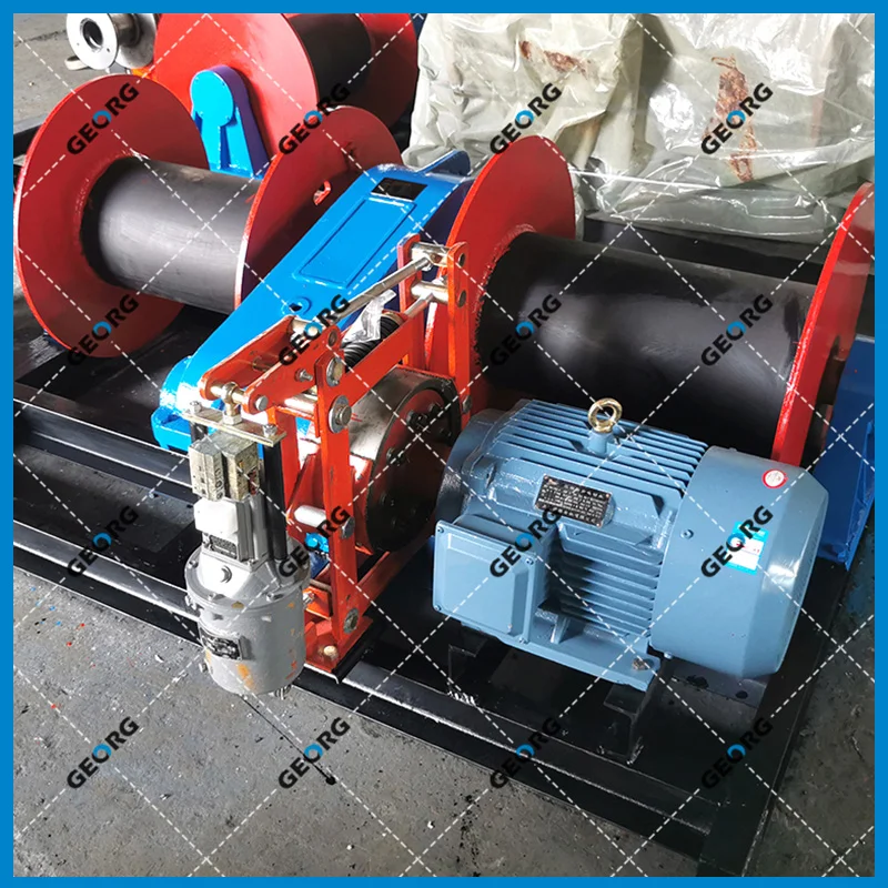 双吊点卷扬机，双卷筒卷扬机-平行轴型A-卷扬机非标定制找GEORG-乔格机械设计制造（上海）有限公司