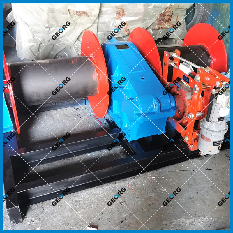 双吊点卷扬机，双卷筒卷扬机-平行轴型A-卷扬机非标定制找GEORG-乔格机械设计制造（上海）有限公司