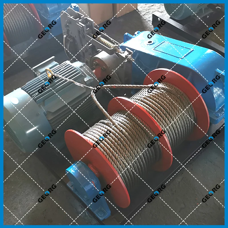 双吊点卷扬机，双卷筒卷扬机-平行轴型A-卷扬机非标定制找GEORG-乔格机械设计制造（上海）有限公司