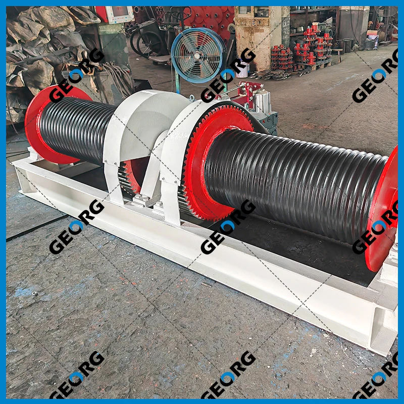 双吊点卷扬机，双卷筒卷扬机-平行轴型B-卷扬机非标定制找GEORG-乔格机械设计制造（上海）有限公司