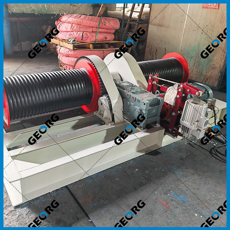 双吊点卷扬机，双卷筒卷扬机-平行轴型B-卷扬机非标定制找GEORG-乔格机械设计制造（上海）有限公司