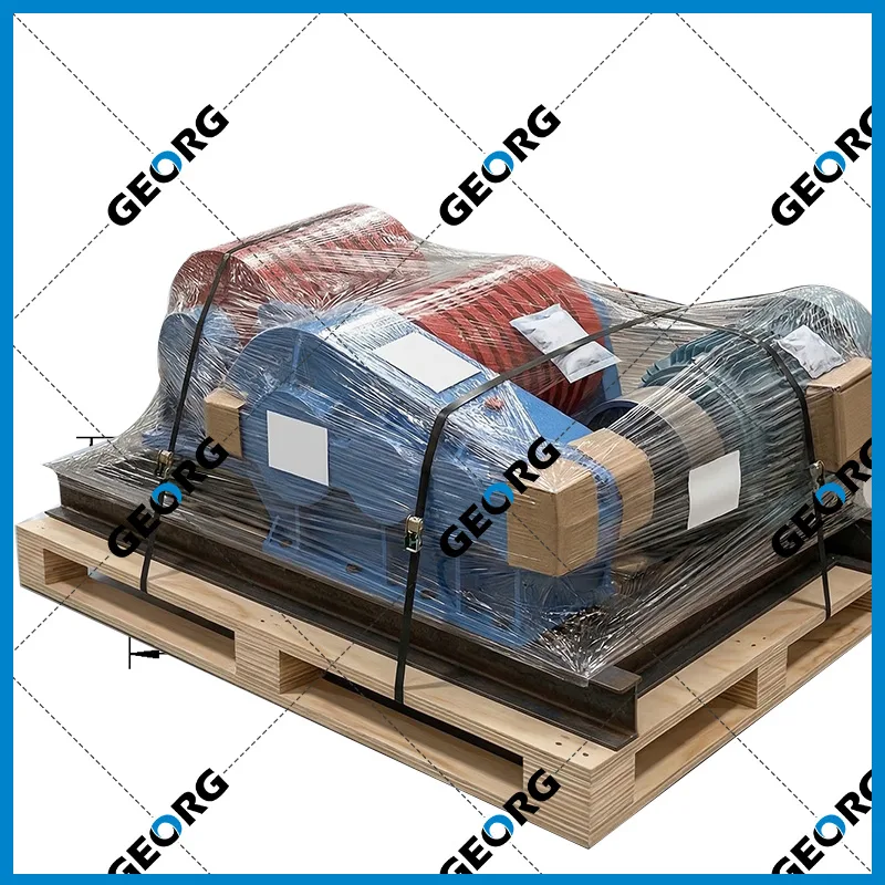 YJS往复式水平牵引卷扬机B 双筒-卷扬机非标定制找GEORG-乔格机械设计制造（上海）有限公司