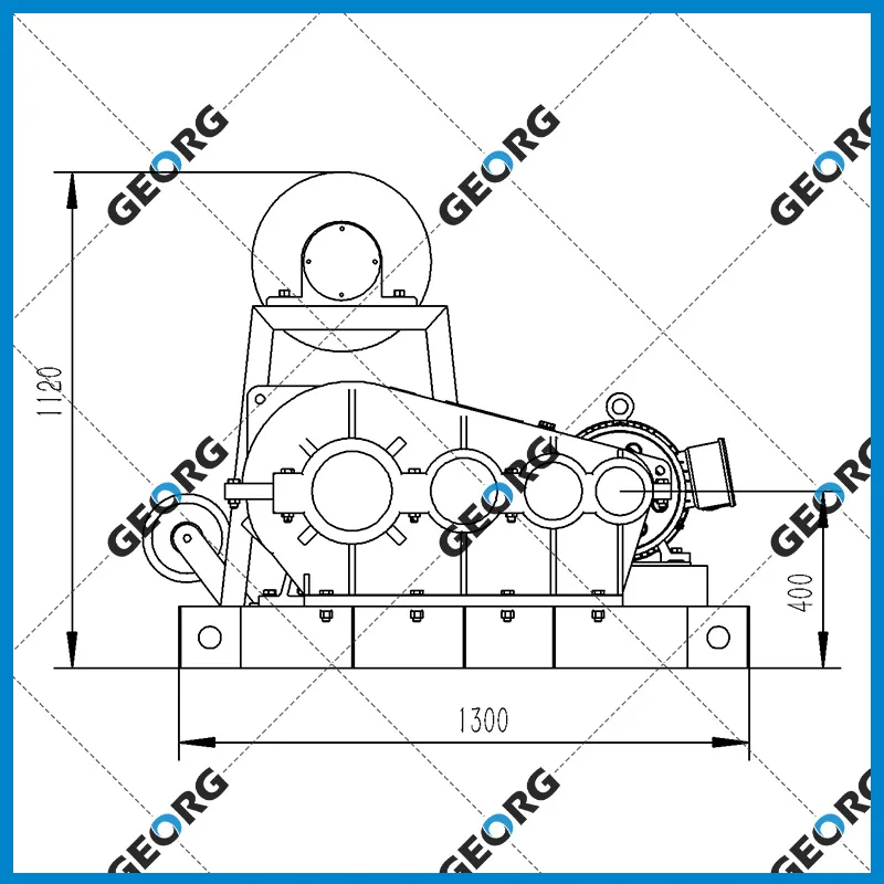 YJS往复式水平牵引卷扬机A 双筒-卷扬机非标定制找GEORG-乔格机械设计制造（上海）有限公司