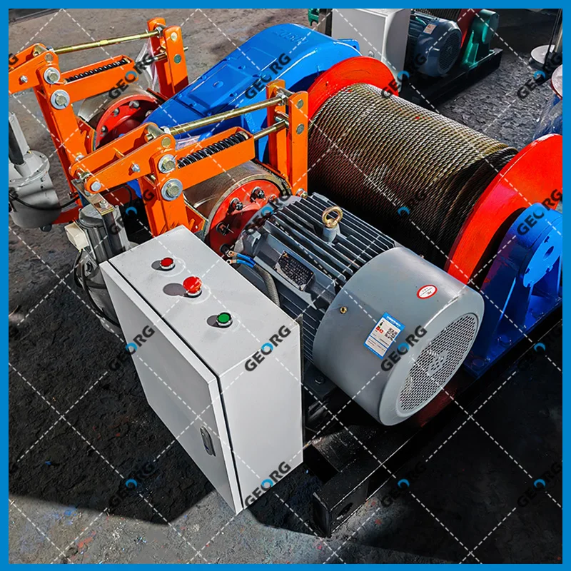 双制动/双刹车 电动卷扬机-卷扬机非标定制找GEORG-乔格机械设计制造（上海）有限公司